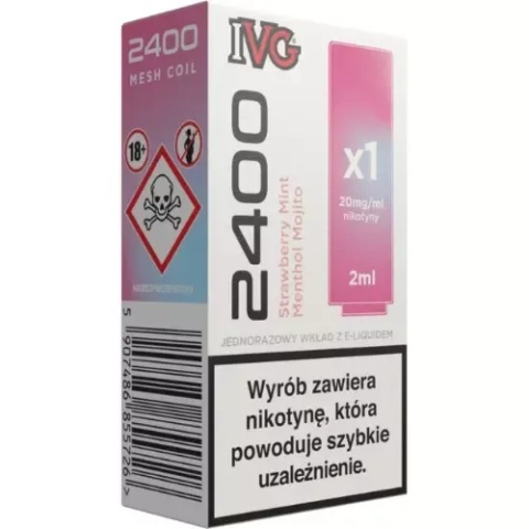 IVG 2400 Wkład Strawberry Mint Menthol Mojito