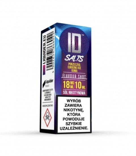 Liquid ID Salts Porzeczka Cukierki Ice Guma