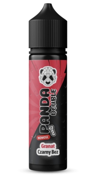 Longfill Panda Double Granat Czarny bez